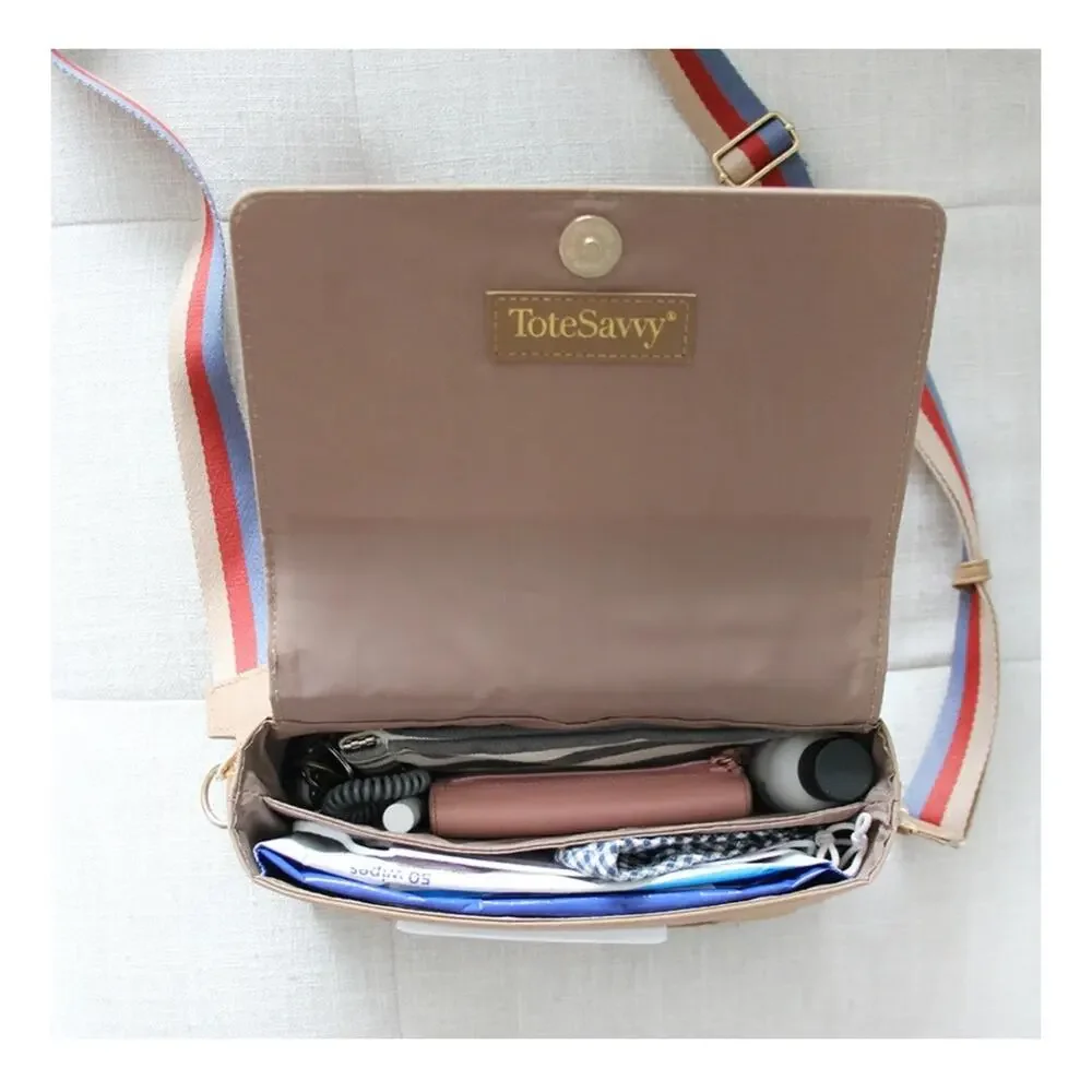 Tote Savvy Change Kit + Mini Crossbody in Khaki NEW